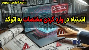 اشتباه مهندسان در وارد کردن مختصات در اتوکد