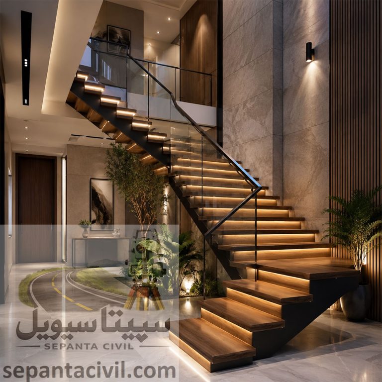 راه پله و محاسبه تعداد آن